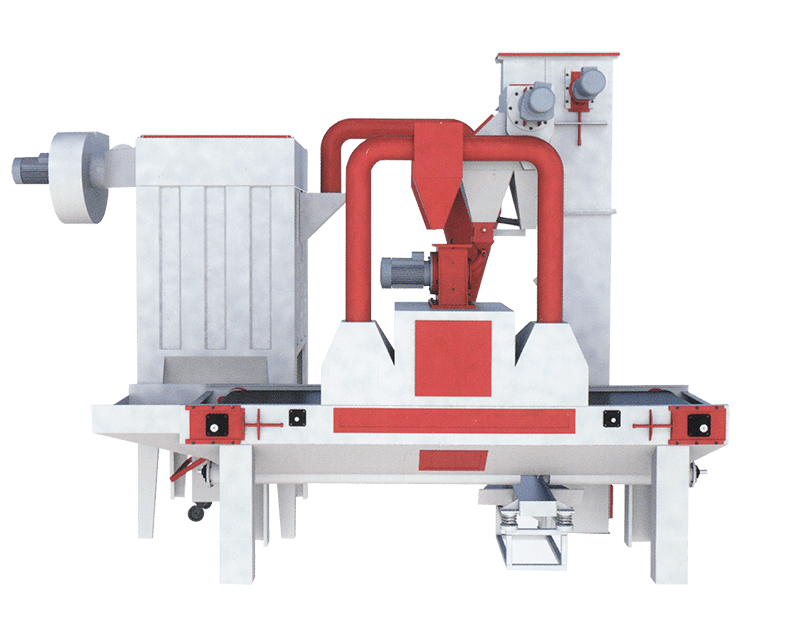 Автоматические проходные дробеметные комплексы с сетчатым конвейером  